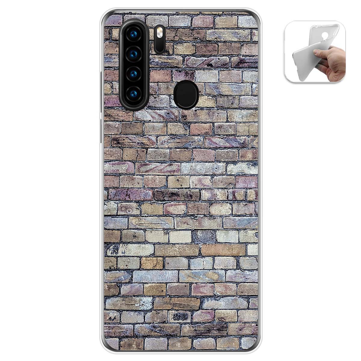Funda Gel Tpu para Blackview A80 Pro diseño Ladrillo 02 Dibujos
