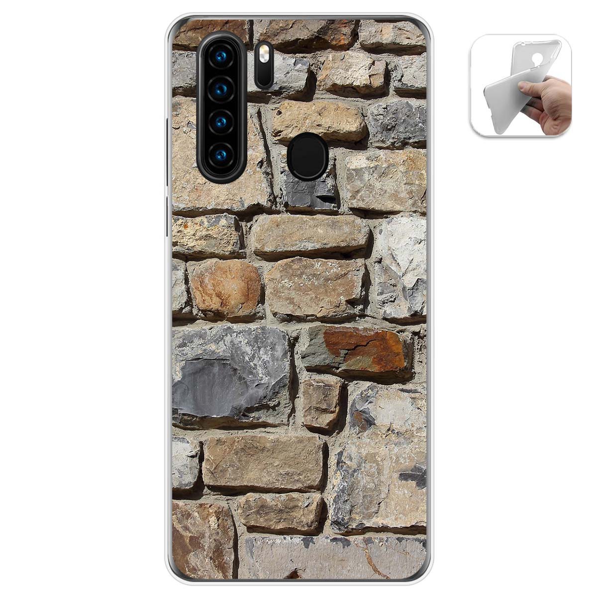 Funda Gel Tpu para Blackview A80 Pro diseño Ladrillo 03 Dibujos