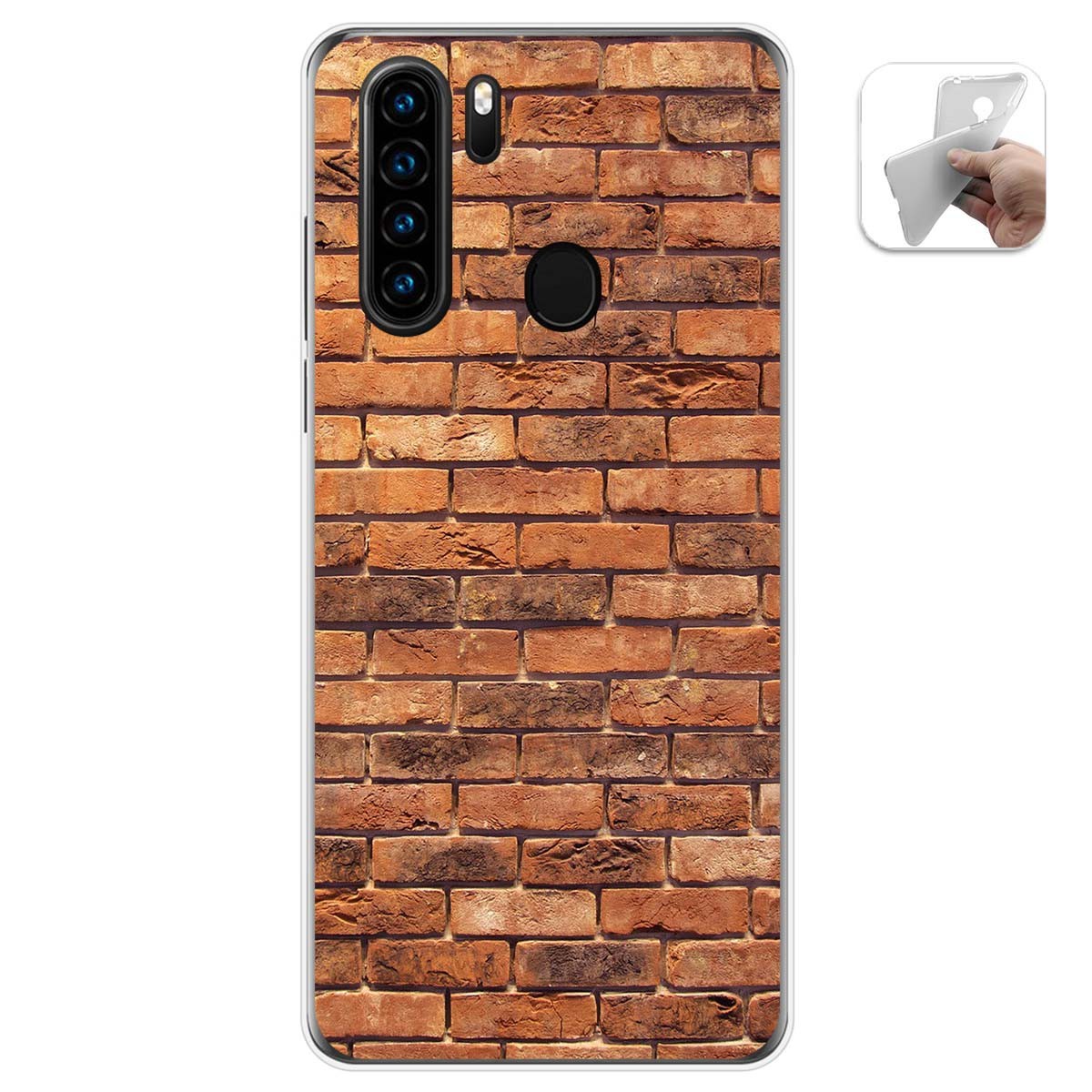 Funda Gel Tpu para Blackview A80 Pro diseño Ladrillo 04 Dibujos
