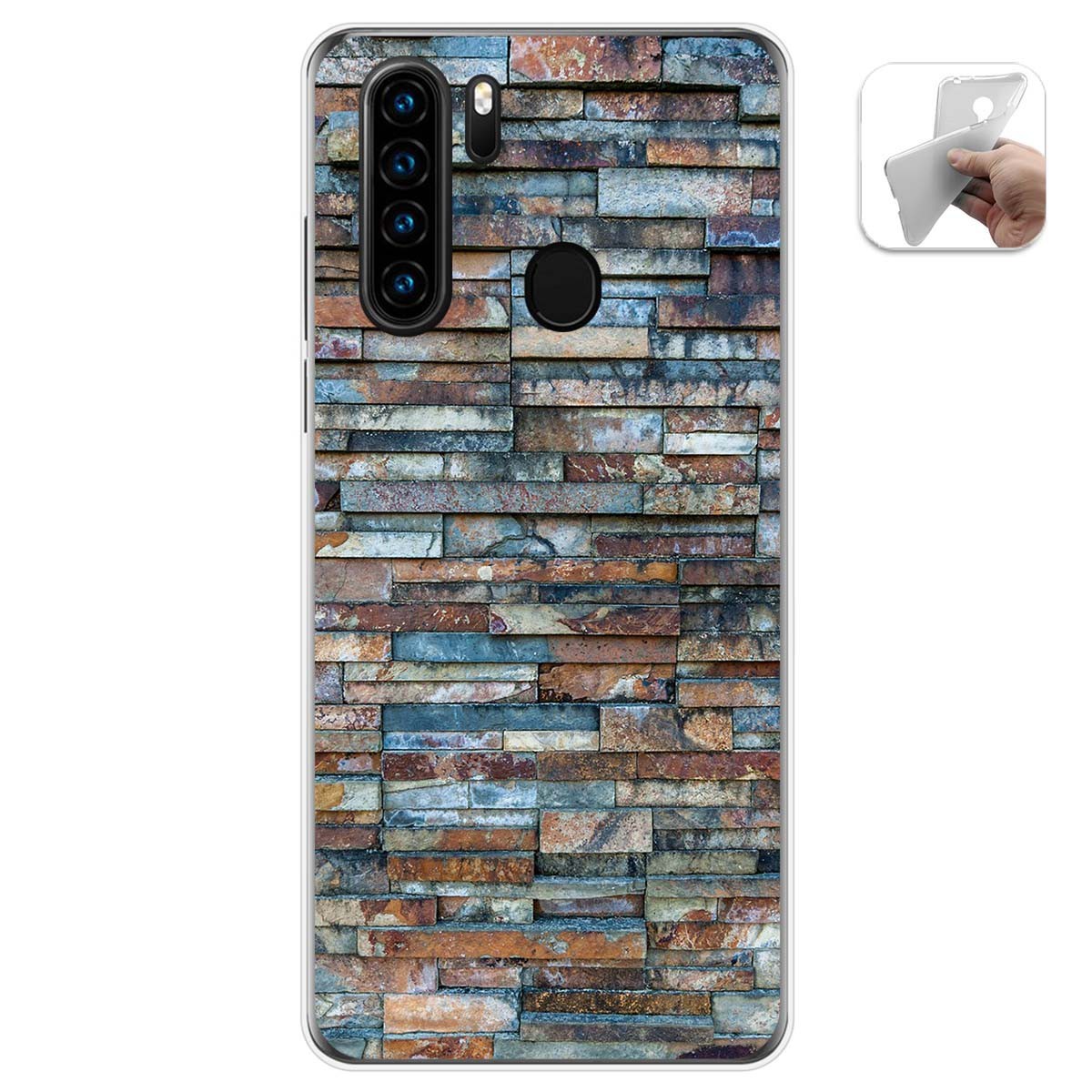 Funda Gel Tpu para Blackview A80 Pro diseño Ladrillo 05 Dibujos