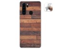 Funda Gel Tpu para Blackview A80 Pro diseño Madera 03 Dibujos
