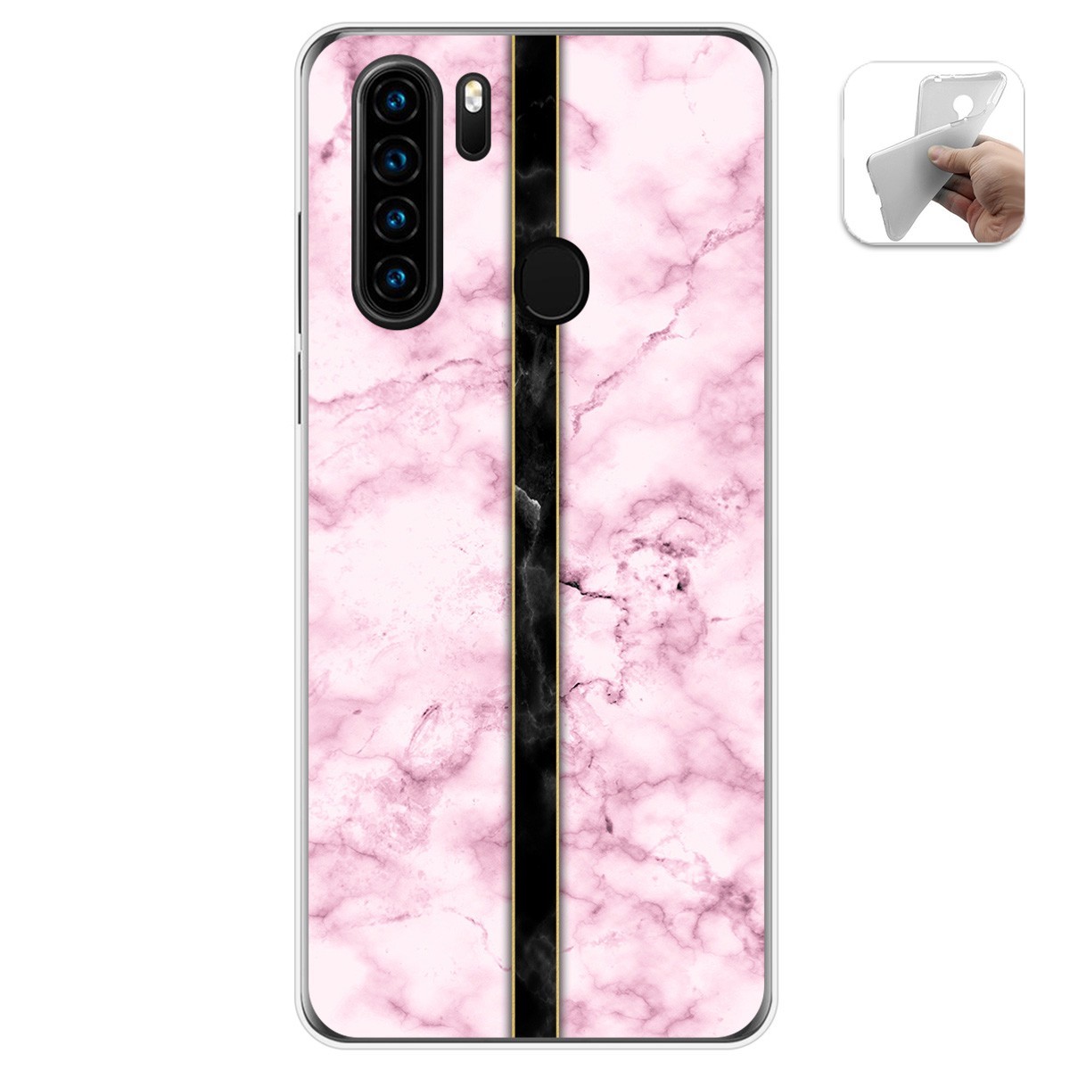 Funda Gel Tpu para Blackview A80 Pro diseño Mármol 04 Dibujos