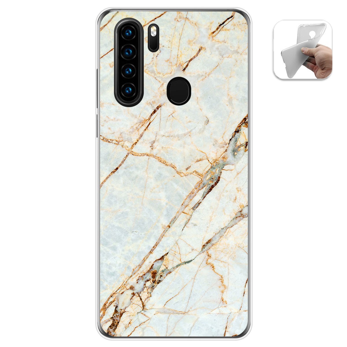 Funda Gel Tpu para Blackview A80 Pro diseño Mármol 13 Dibujos