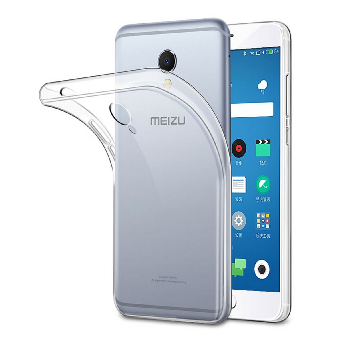 Funda Gel Tpu Fina Ultra-Thin 0,3mm Transparente para Meizu M5S