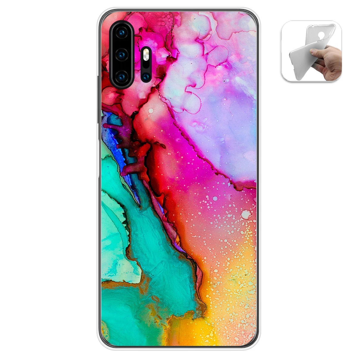 Funda Gel Tpu para Umidigi F2 diseño Mármol 15 Dibujos