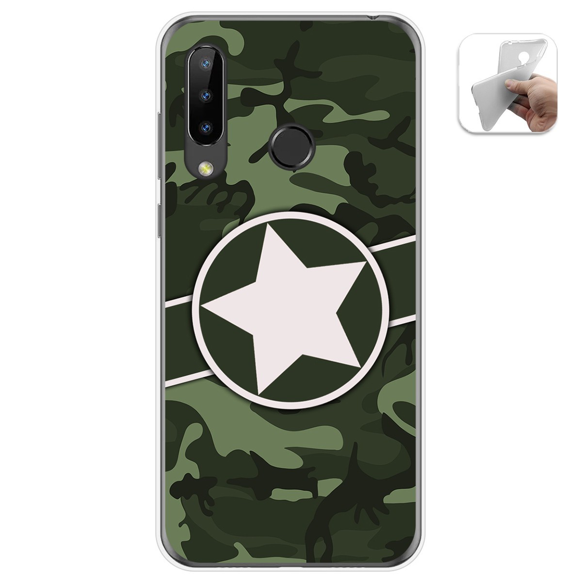 Funda Gel Tpu para Doogee N20 diseño Camuflaje 01 Dibujos