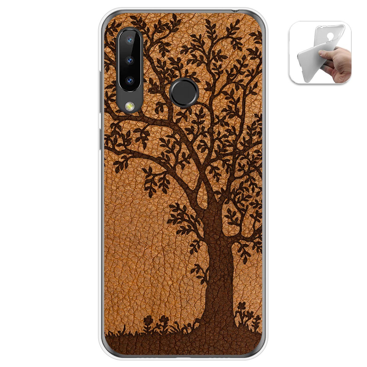 Funda Gel Tpu para Doogee N20 diseño Cuero 03 Dibujos
