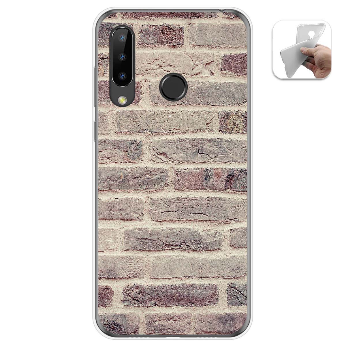 Funda Gel Tpu para Doogee N20 diseño Ladrillo 01 Dibujos
