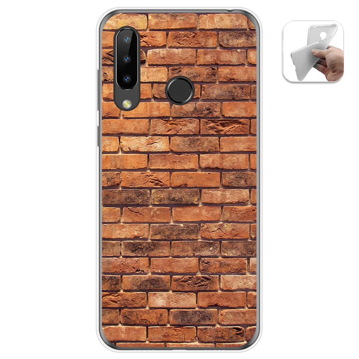 Funda Gel Tpu para Doogee N20 diseño Ladrillo 04 Dibujos