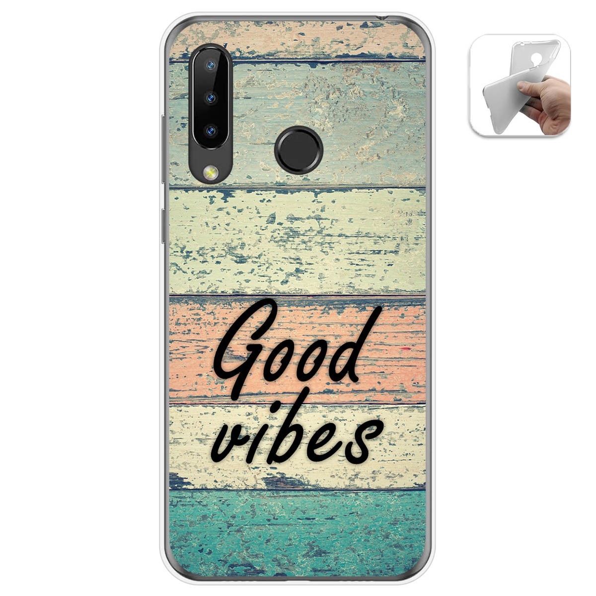 Funda Gel Tpu para Doogee N20 diseño Madera 01 Dibujos