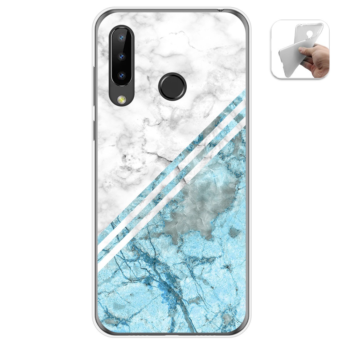 Funda Gel Tpu para Doogee N20 diseño Mármol 02 Dibujos