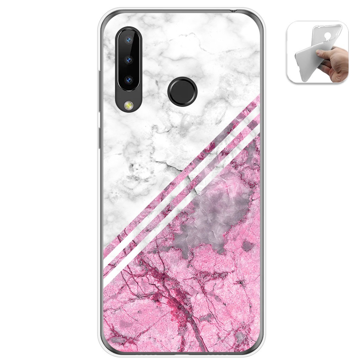 Funda Gel Tpu para Doogee N20 diseño Mármol 03 Dibujos