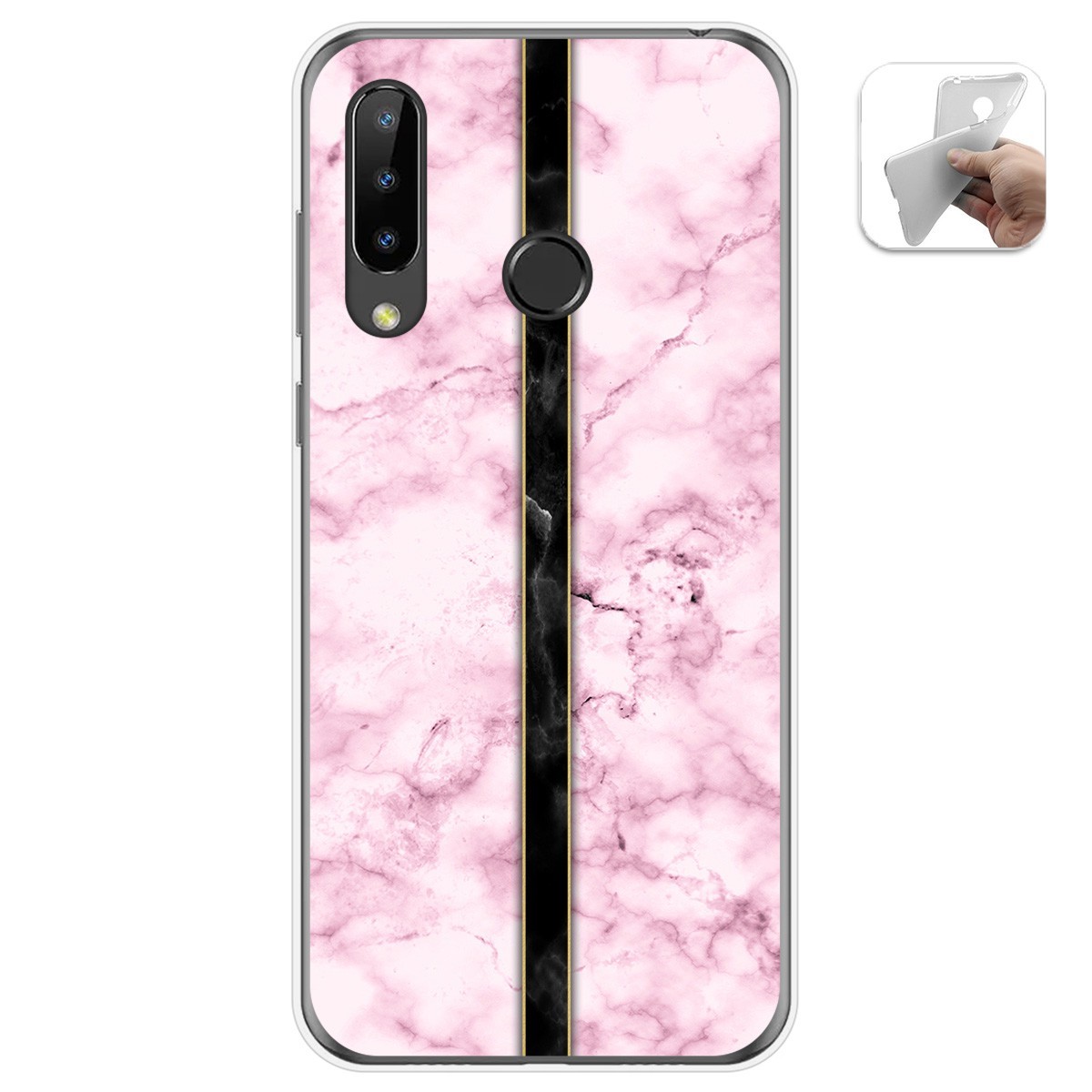 Funda Gel Tpu para Doogee N20 diseño Mármol 04 Dibujos