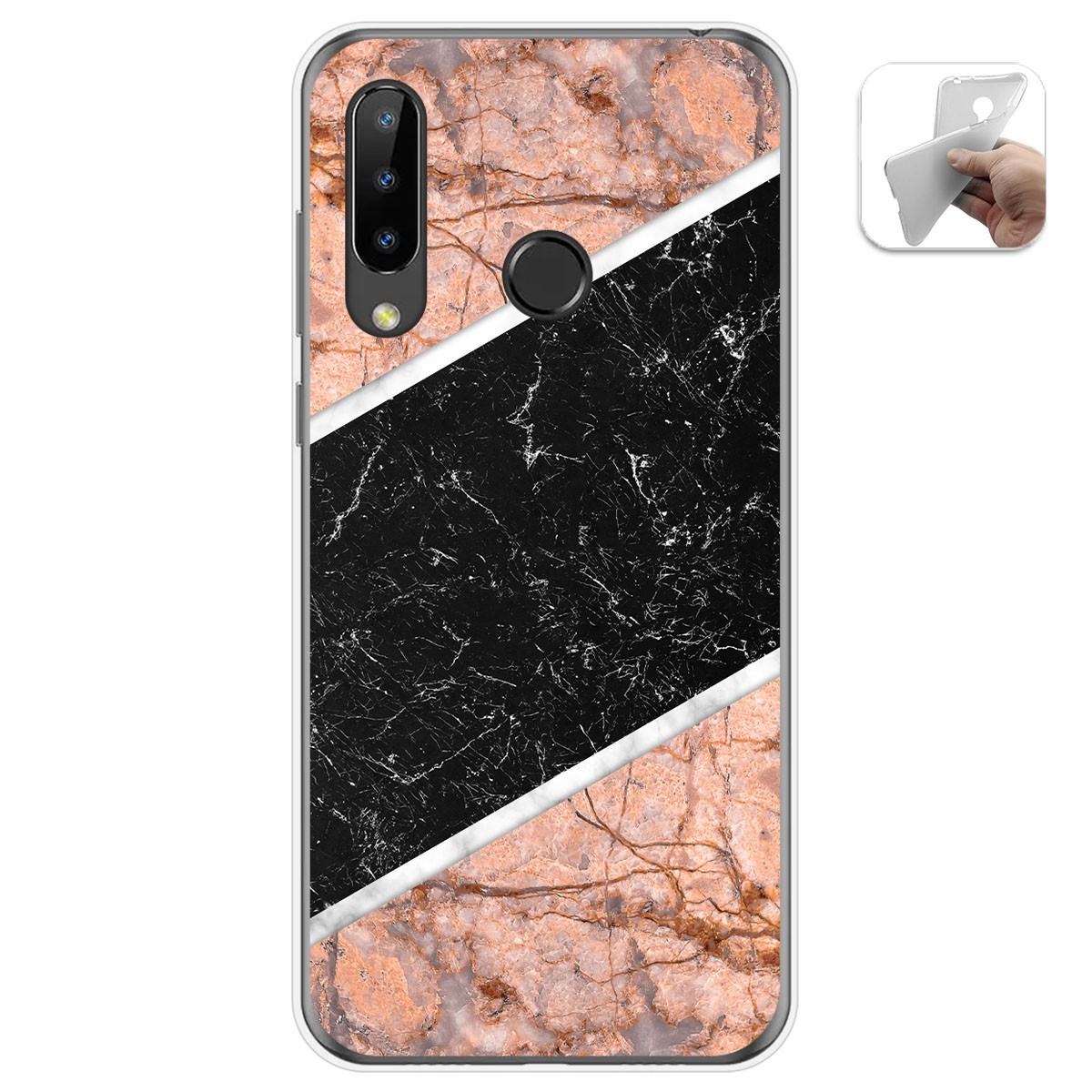 Funda Gel Tpu para Doogee N20 diseño Mármol 07 Dibujos