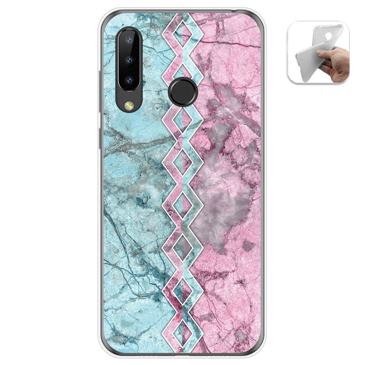 Funda Gel Tpu para Doogee N20 diseño Mármol 08 Dibujos