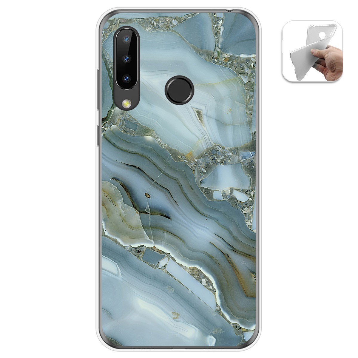 Funda Gel Tpu para Doogee N20 diseño Mármol 09 Dibujos