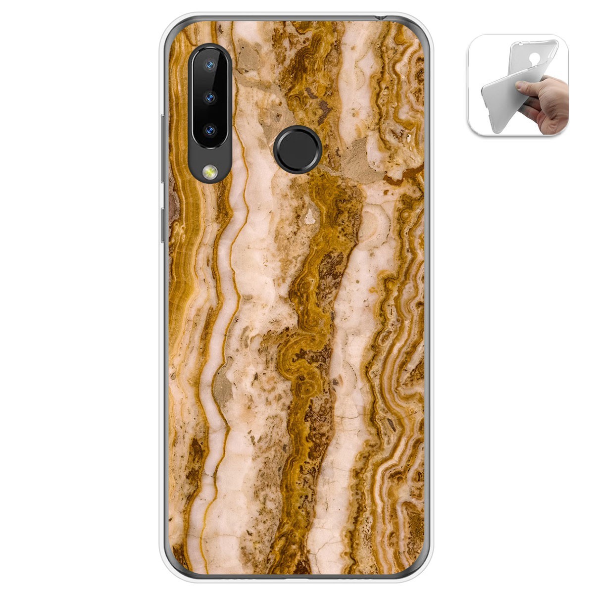 Funda Gel Tpu para Doogee N20 diseño Mármol 10 Dibujos