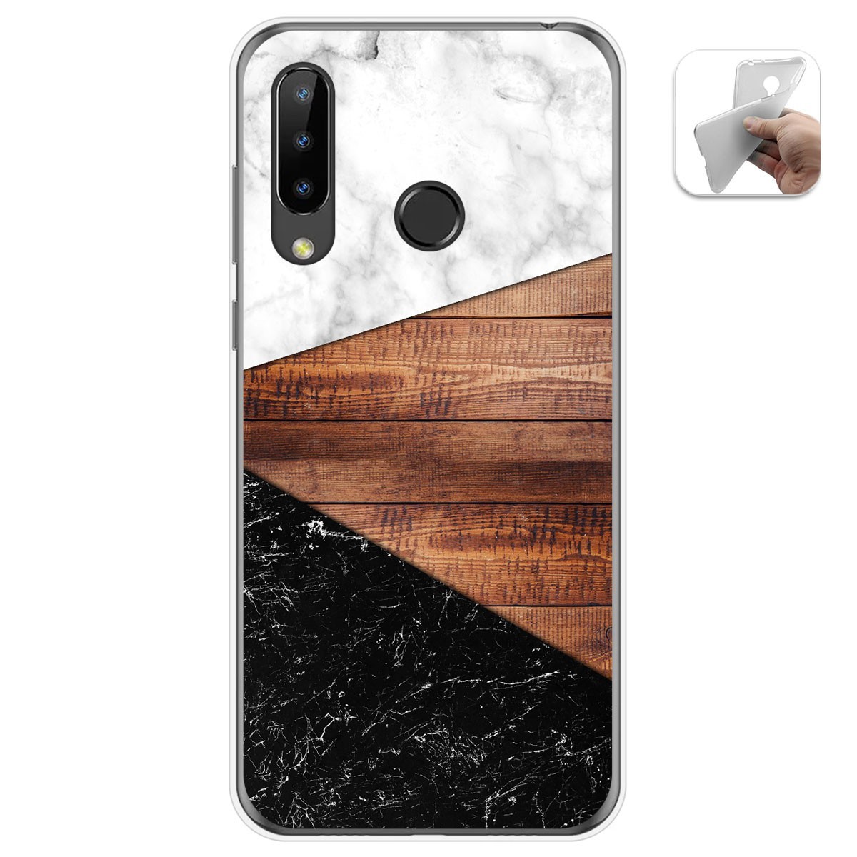 Funda Gel Tpu para Doogee N20 diseño Mármol 11 Dibujos