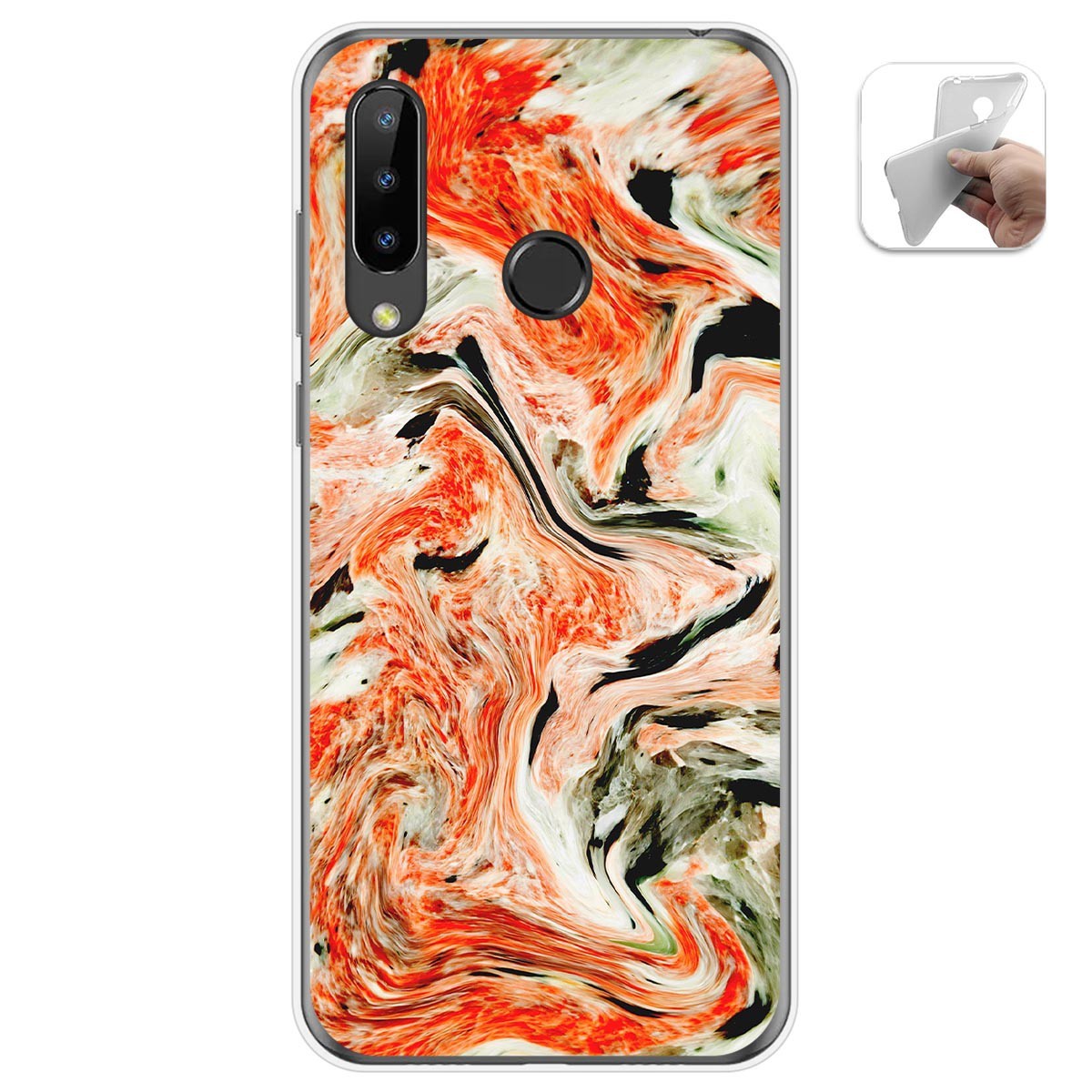 Funda Gel Tpu para Doogee N20 diseño Mármol 12 Dibujos