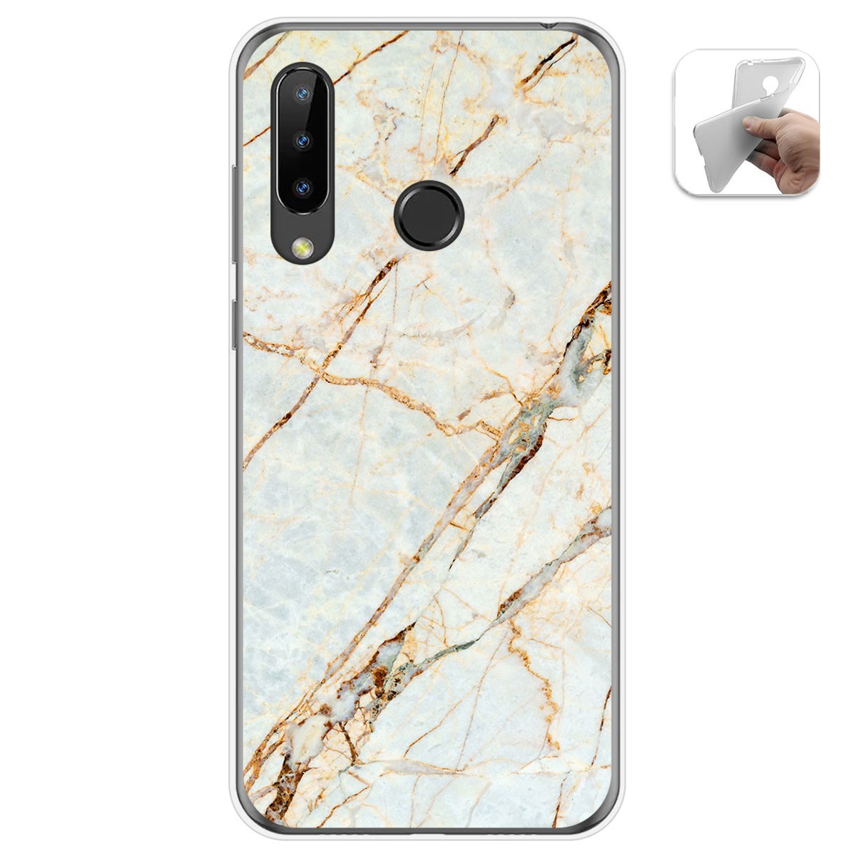 Funda Gel Tpu para Doogee N20 diseño Mármol 13 Dibujos