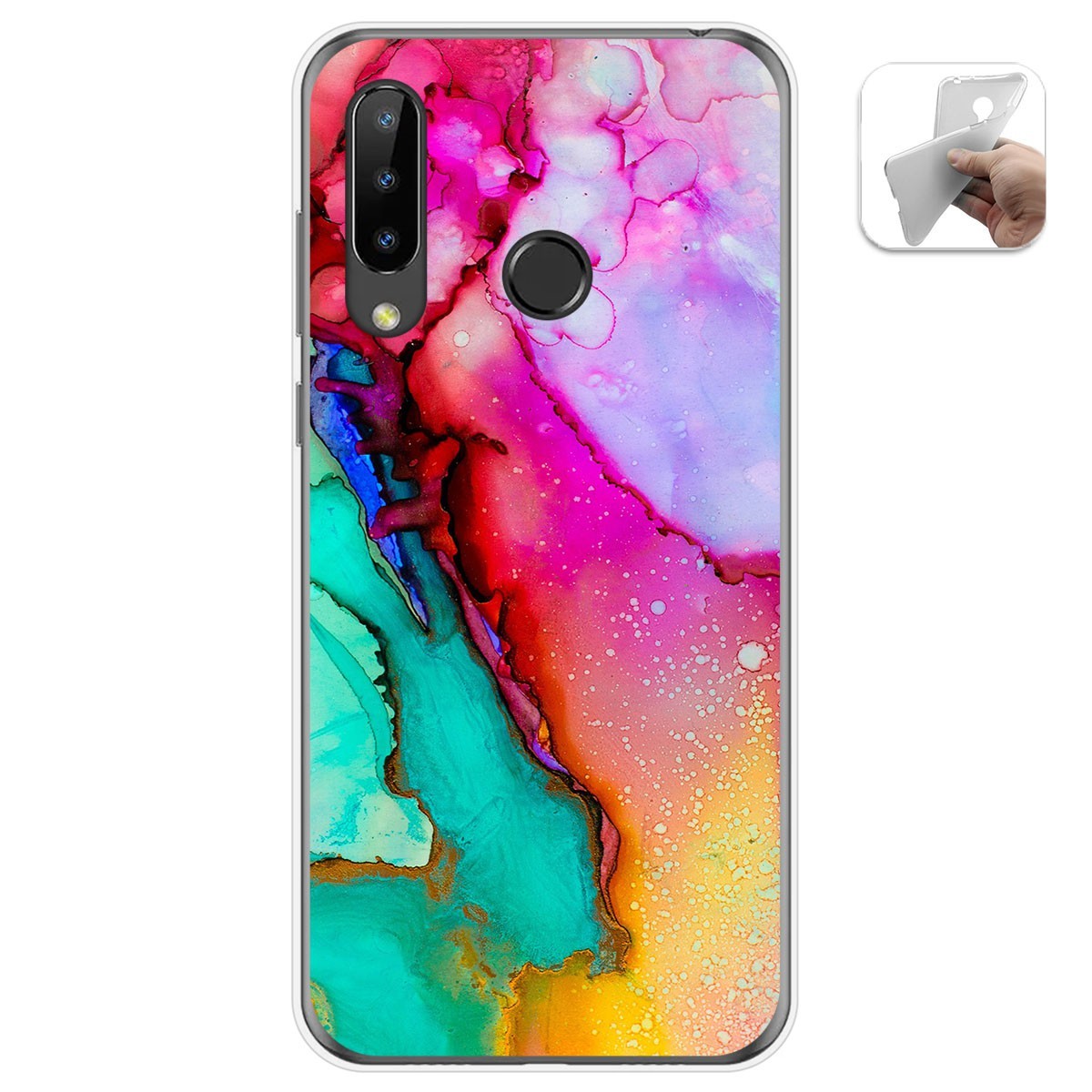 Funda Gel Tpu para Doogee N20 diseño Mármol 15 Dibujos