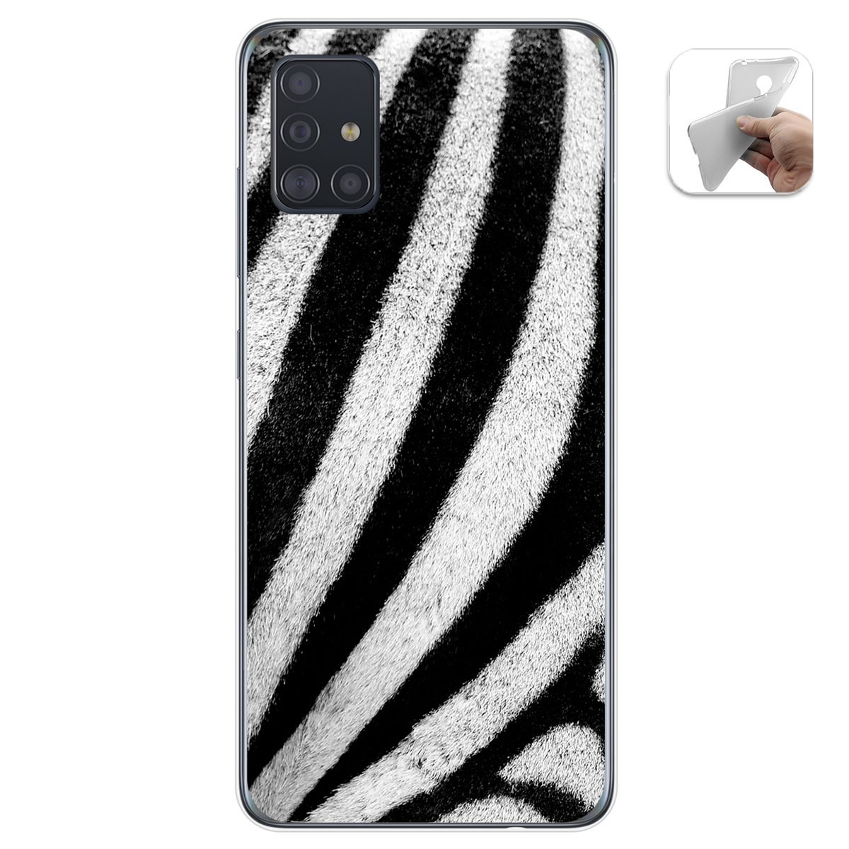 Funda Gel Tpu para Samsung Galaxy A51 diseño Animal 02 Dibujos