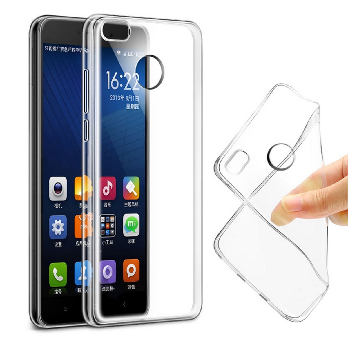 Funda Gel Tpu Fina Ultra-Thin 0,3mm Transparente para Xiaomi Redmi 4X