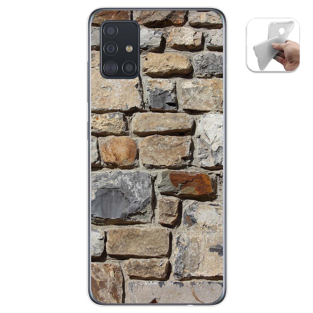 Funda Gel Tpu para Samsung Galaxy A51 diseño Ladrillo 03 Dibujos