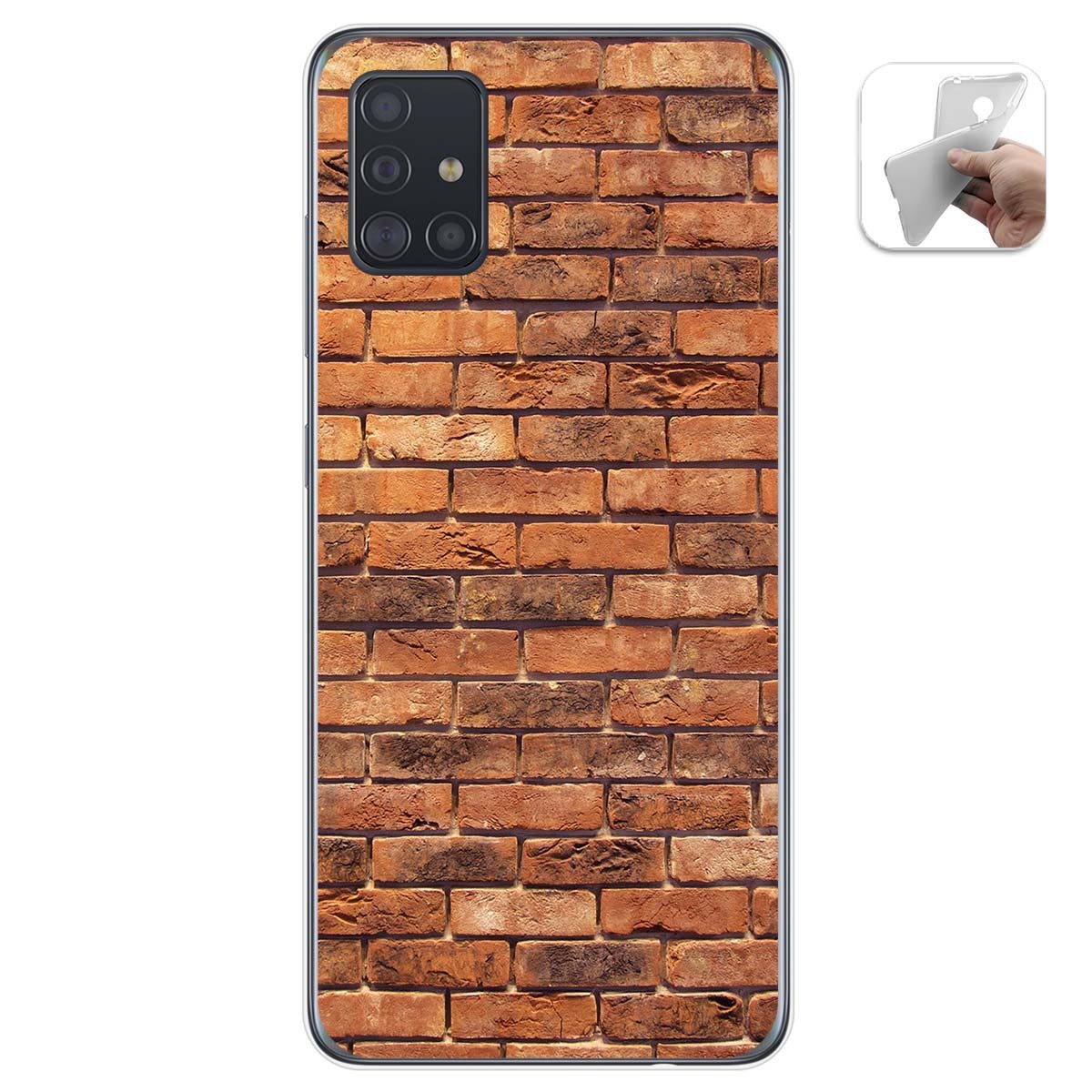 Funda Gel Tpu para Samsung Galaxy A51 diseño Ladrillo 04 Dibujos
