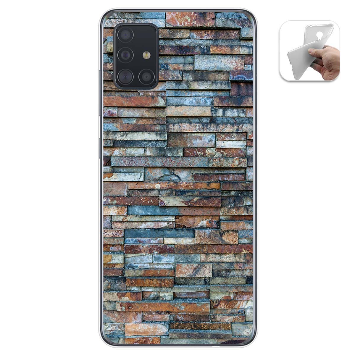 Funda Gel Tpu para Samsung Galaxy A51 diseño Ladrillo 05 Dibujos