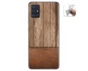 Funda Gel Tpu para Samsung Galaxy A51 diseño Madera 09 Dibujos