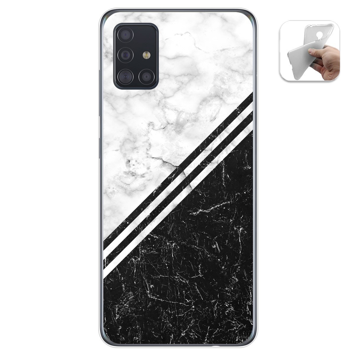 Funda Gel Tpu para Samsung Galaxy A51 diseño Mármol 01 Dibujos