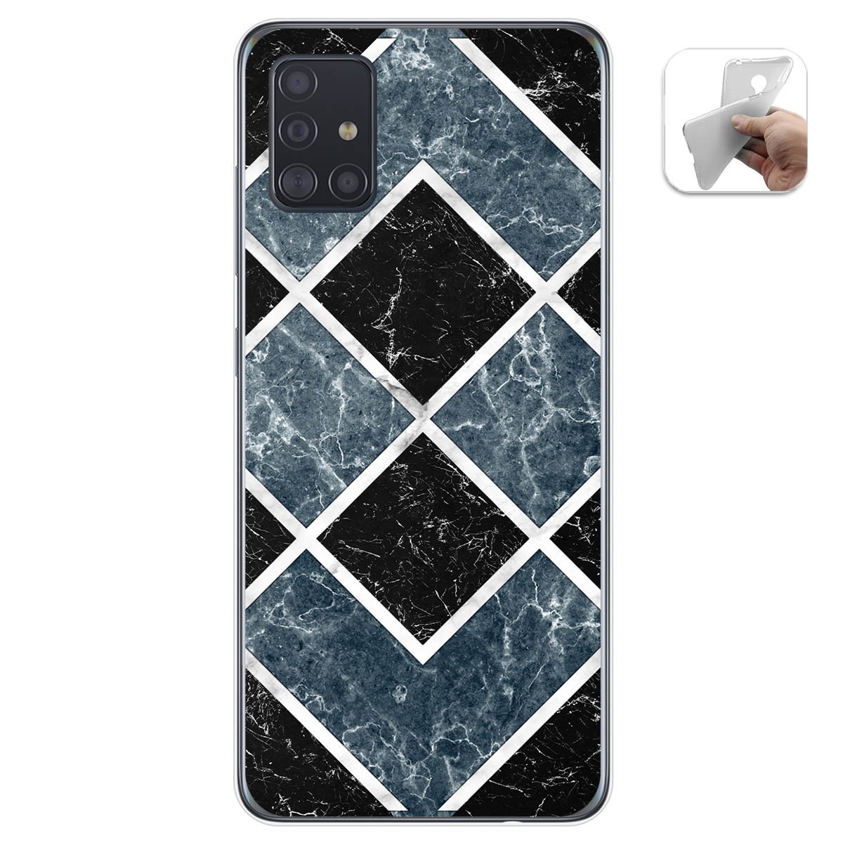 Funda Gel Tpu para Samsung Galaxy A51 diseño Mármol 06 Dibujos
