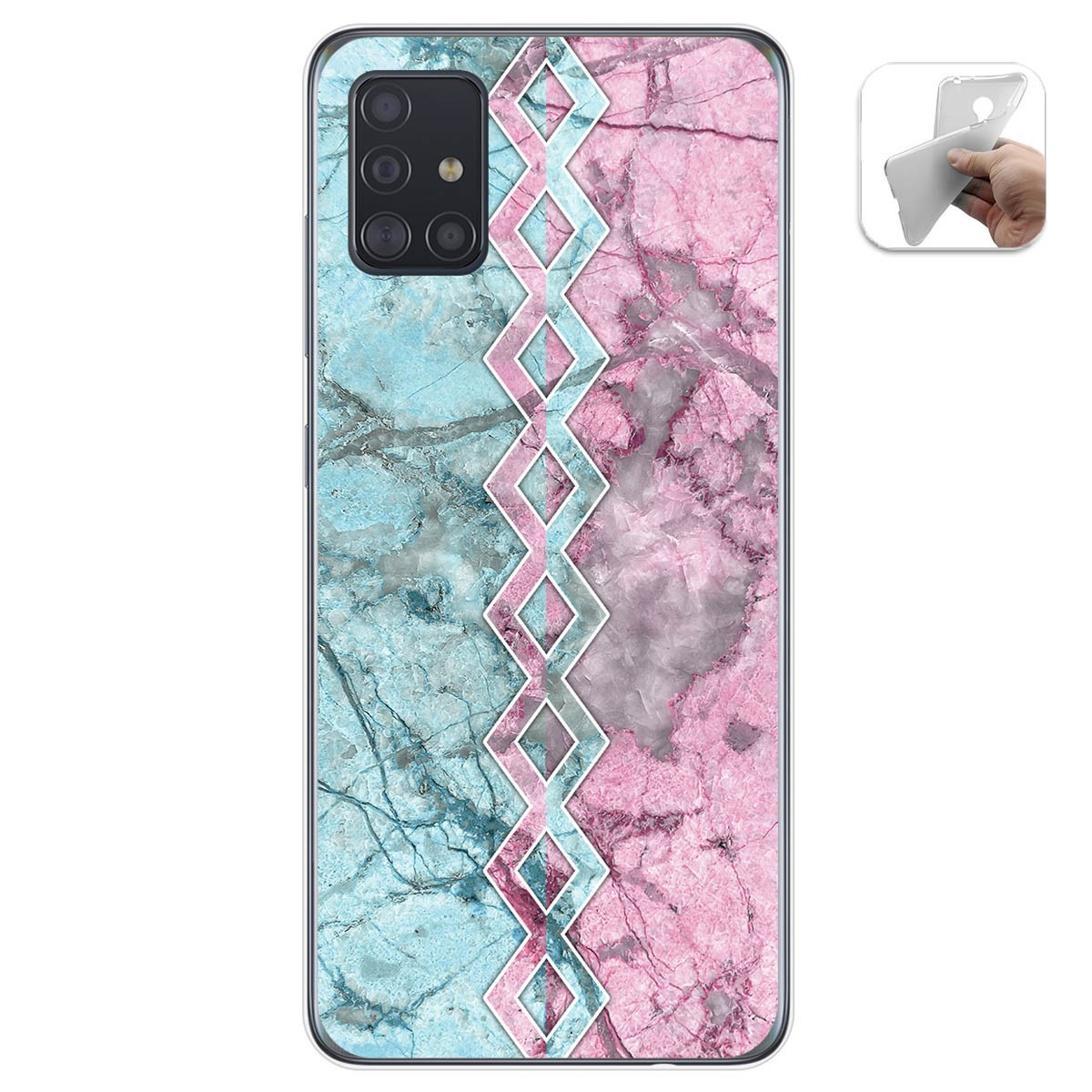 Funda Gel Tpu para Samsung Galaxy A51 diseño Mármol 08 Dibujos