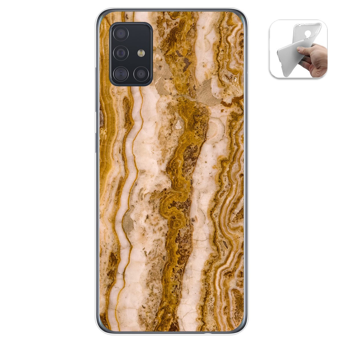 Funda Gel Tpu para Samsung Galaxy A51 diseño Mármol 10 Dibujos