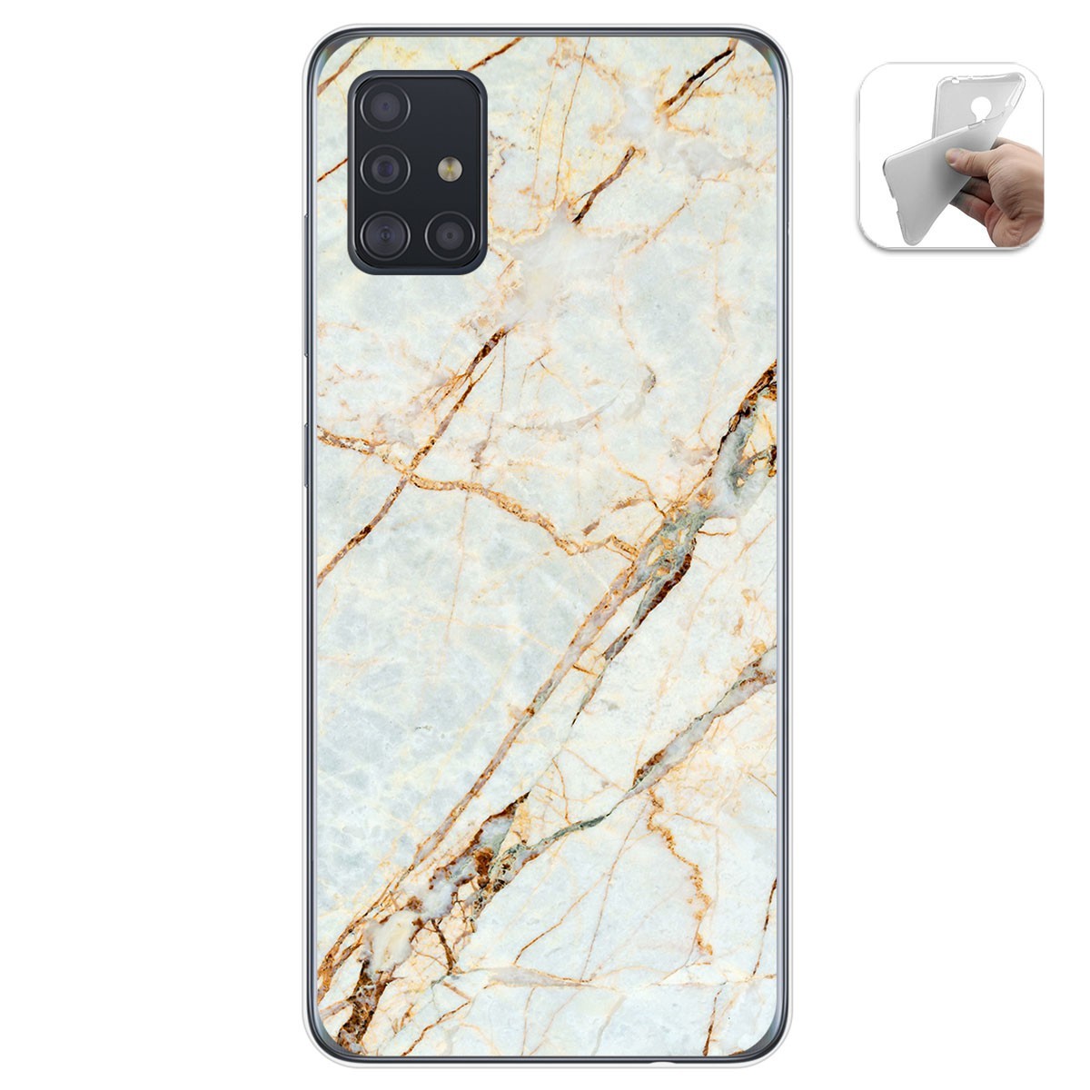Funda Gel Tpu para Samsung Galaxy A51 diseño Mármol 13 Dibujos