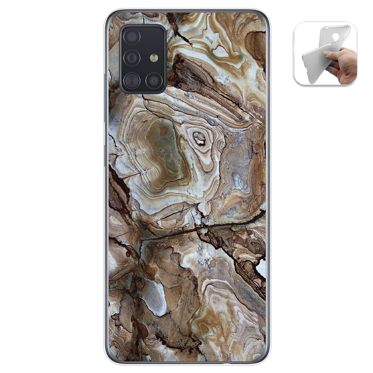 Funda Gel Tpu para Samsung Galaxy A51 diseño Mármol 14 Dibujos