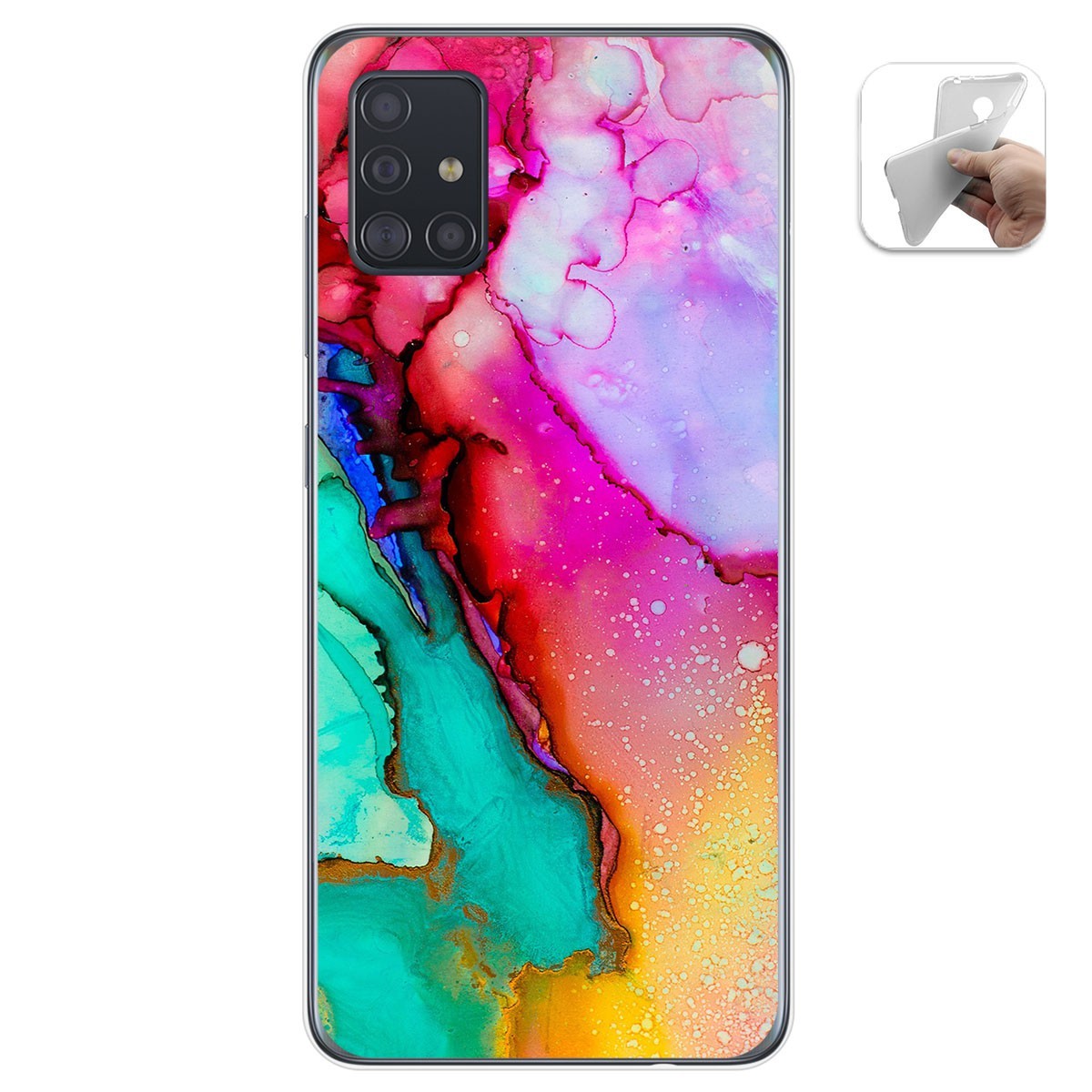 Funda Gel Tpu para Samsung Galaxy A51 diseño Mármol 15 Dibujos