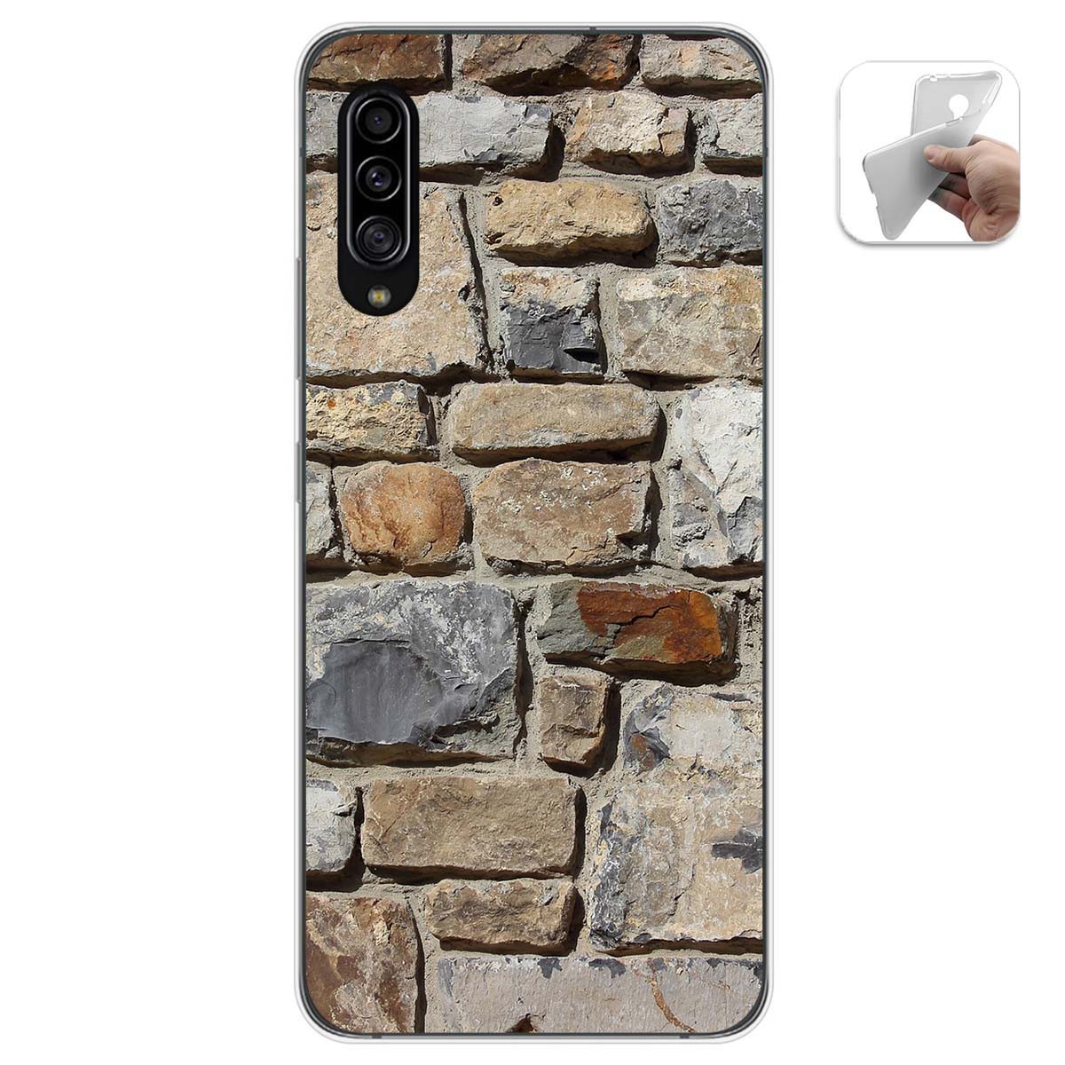 Funda Gel Tpu para Samsung Galaxy A90 5G diseño Ladrillo 03 Dibujos