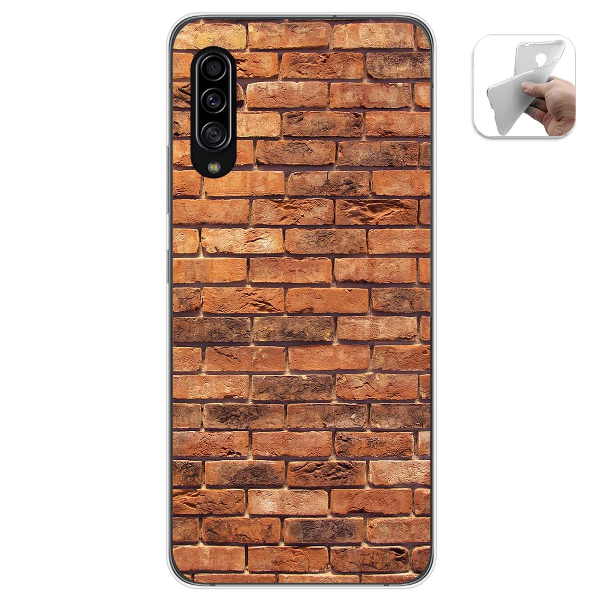 Funda Gel Tpu para Samsung Galaxy A90 5G diseño Ladrillo 04 Dibujos