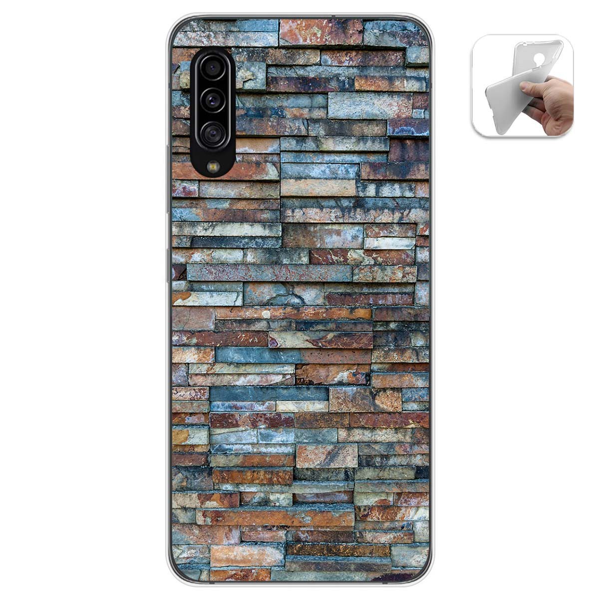 Funda Gel Tpu para Samsung Galaxy A90 5G diseño Ladrillo 05 Dibujos