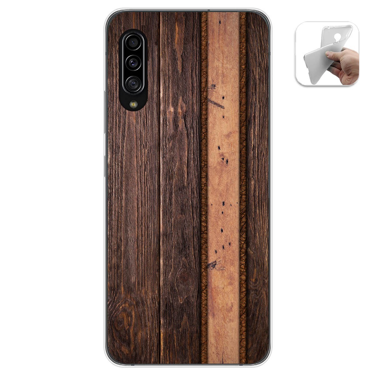 Funda Gel Tpu para Samsung Galaxy A90 5G diseño Madera 05 Dibujos