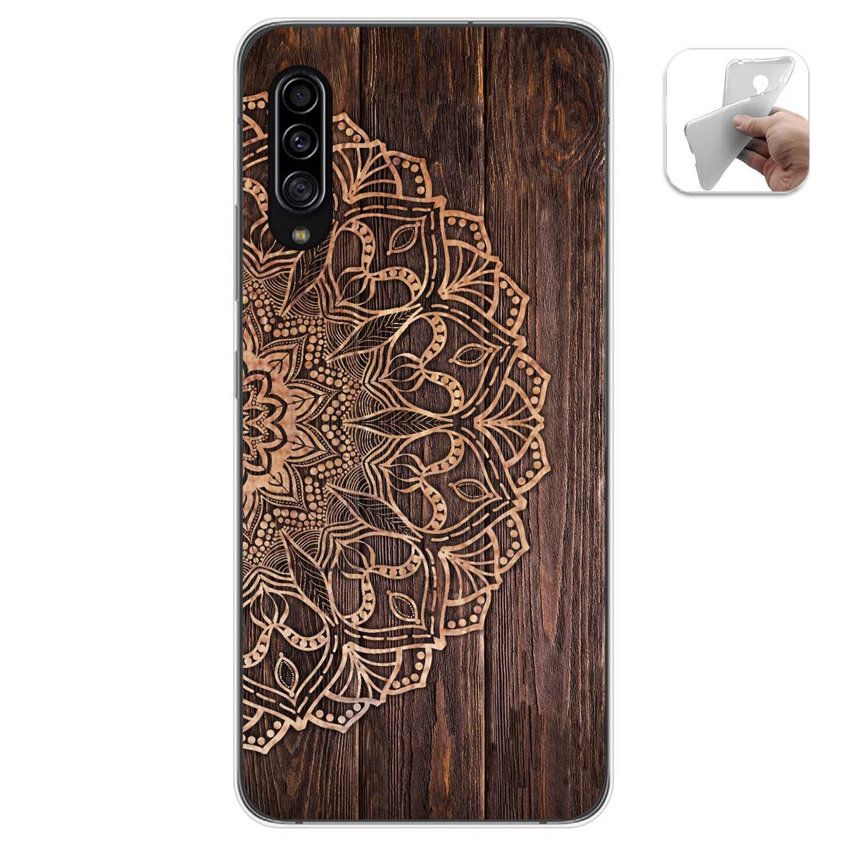 Funda Gel Tpu para Samsung Galaxy A90 5G diseño Madera 06 Dibujos