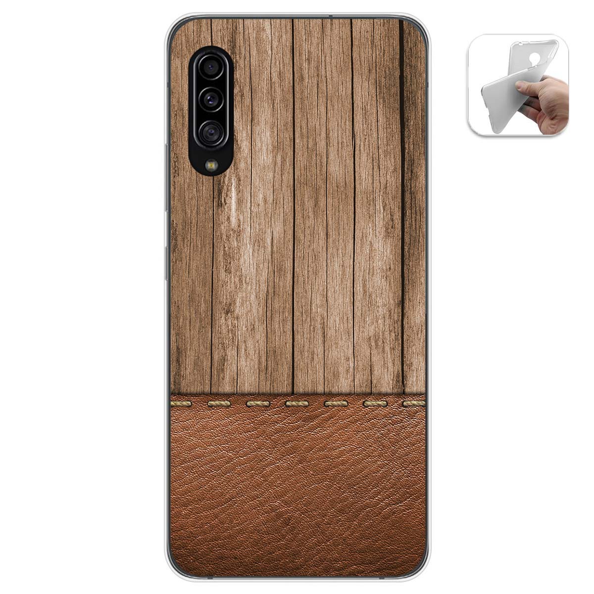 Funda Gel Tpu para Samsung Galaxy A90 5G diseño Madera 09 Dibujos