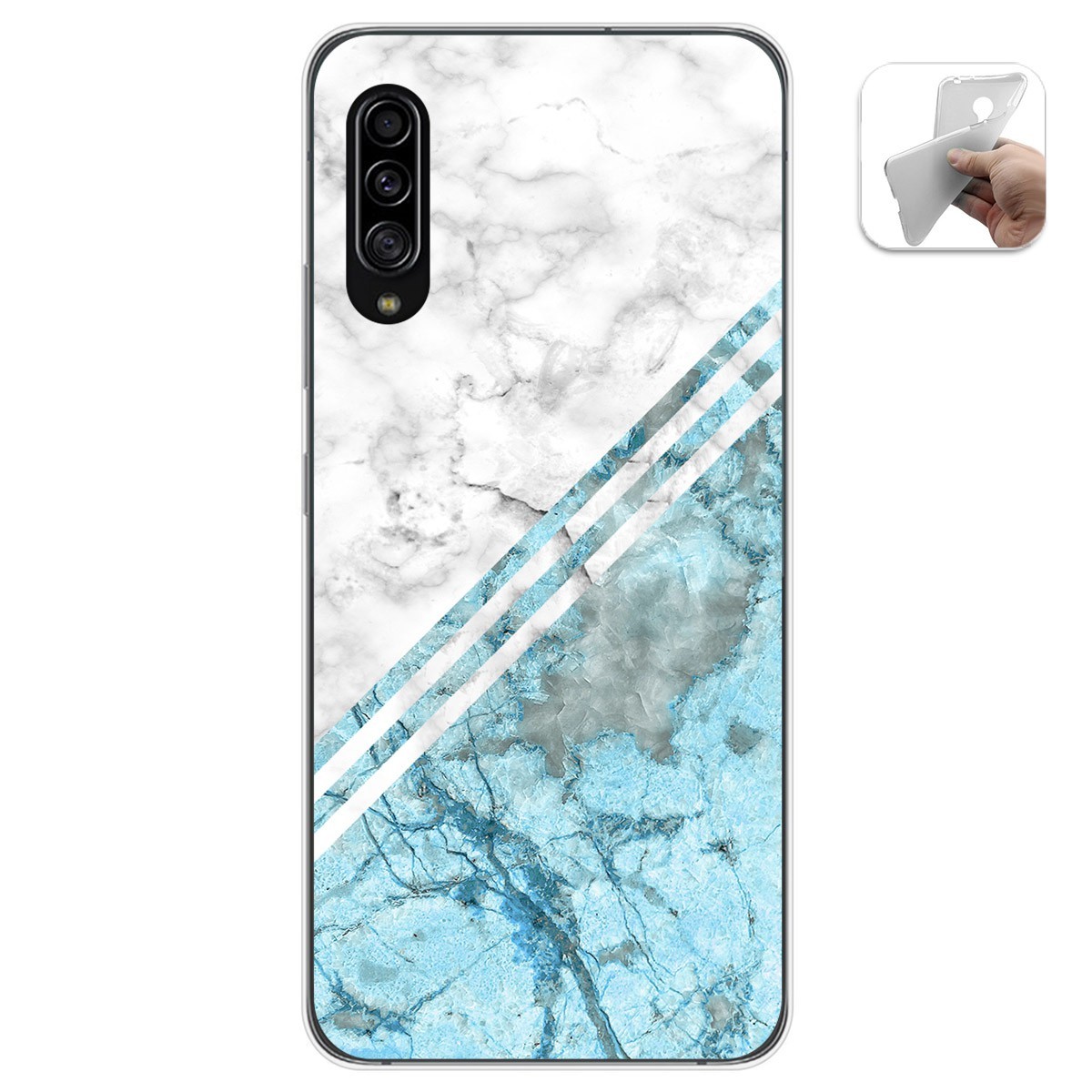 Funda Gel Tpu para Samsung Galaxy A90 5G diseño Mármol 02 Dibujos