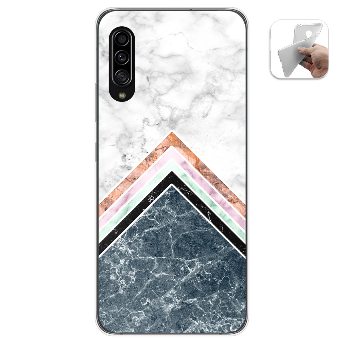 Funda Gel Tpu para Samsung Galaxy A90 5G diseño Mármol 05 Dibujos