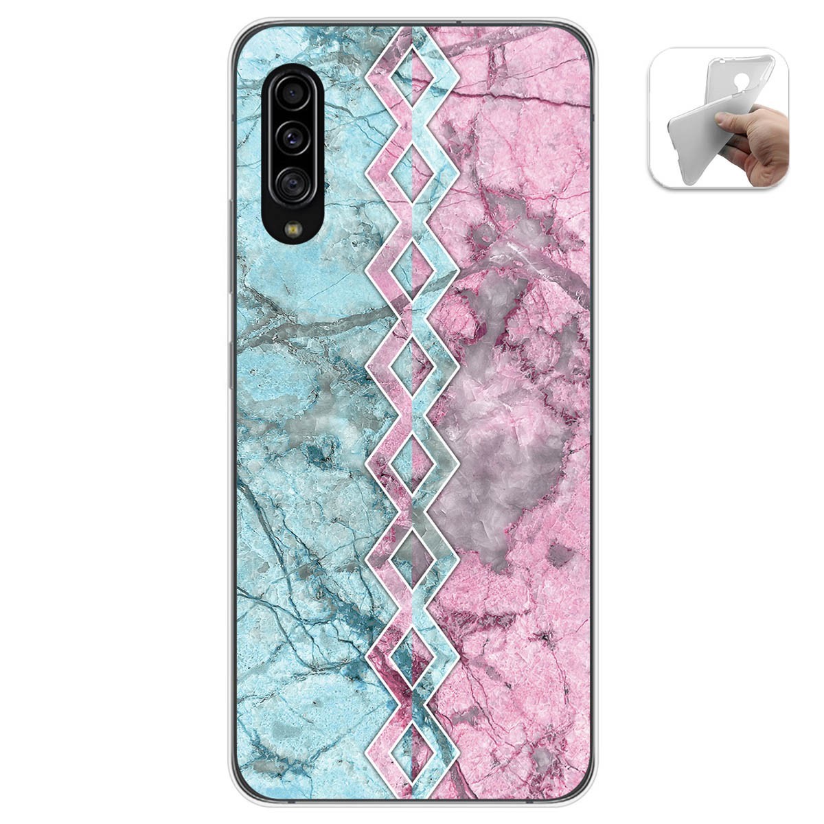 Funda Gel Tpu para Samsung Galaxy A90 5G diseño Mármol 08 Dibujos