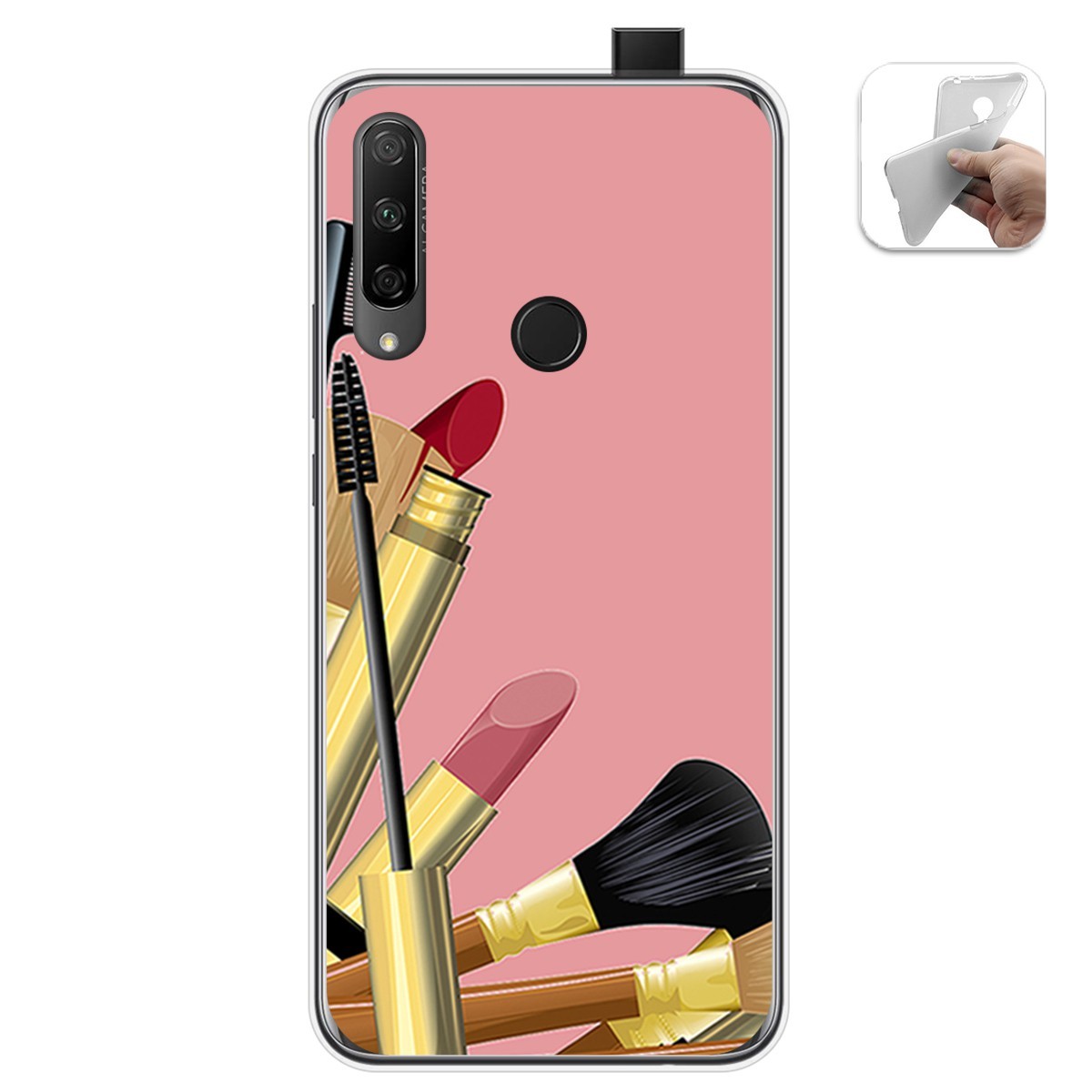 Funda Gel Tpu para Huawei Honor 9X diseño Brochas Dibujos