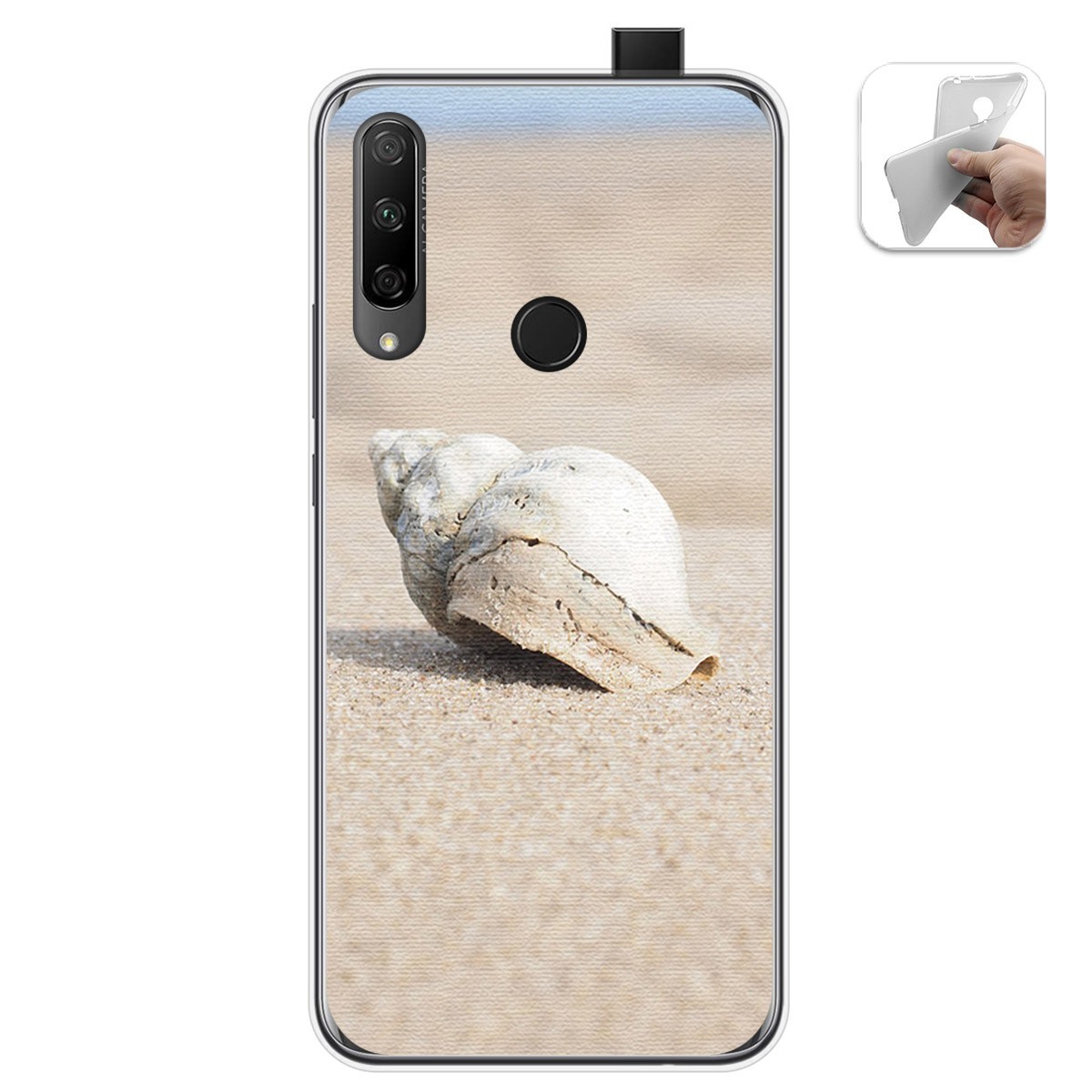 Funda Gel Tpu para Huawei Honor 9X diseño Concha Dibujos