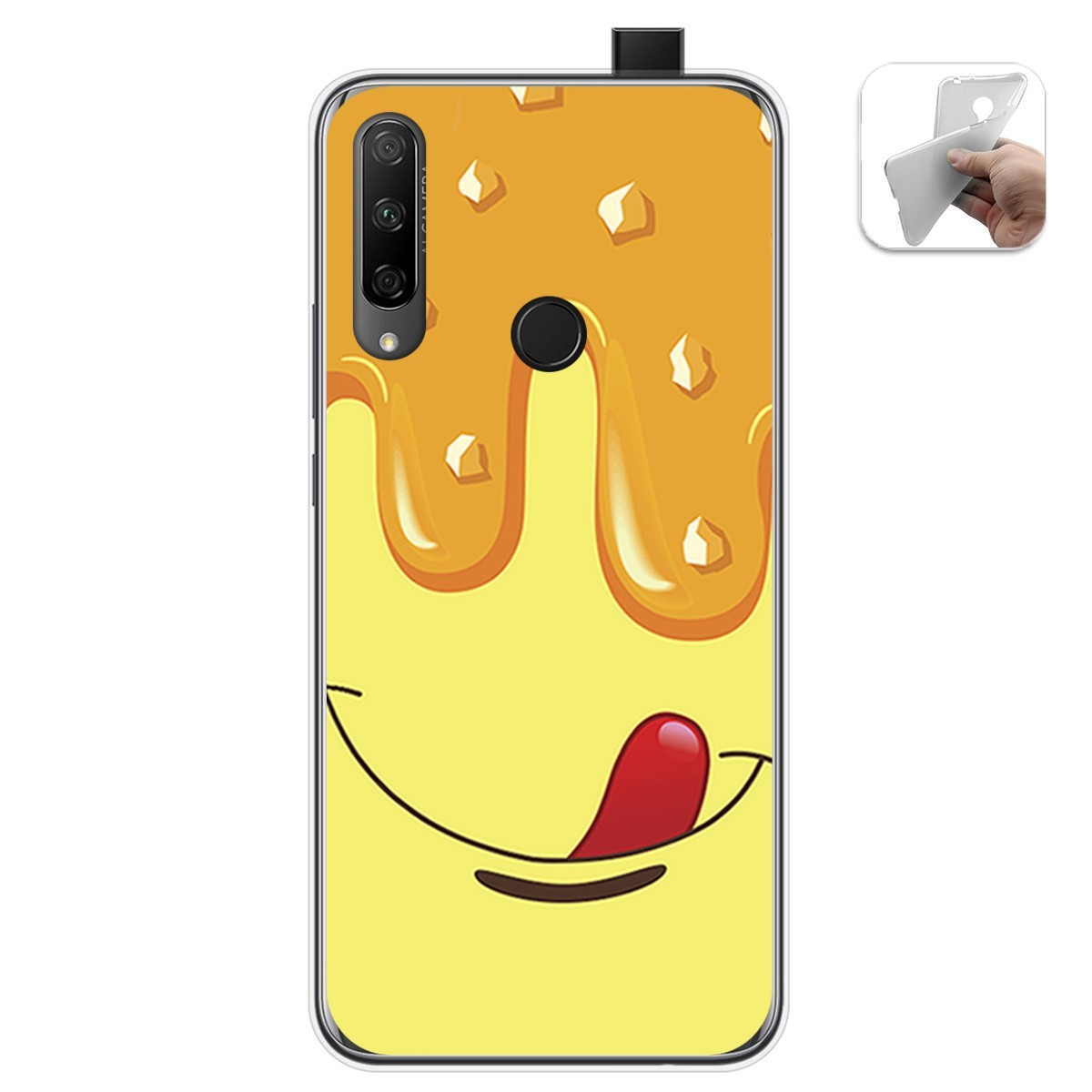 Funda Gel Tpu para Huawei Honor 9X diseño Helado Vainilla Dibujos